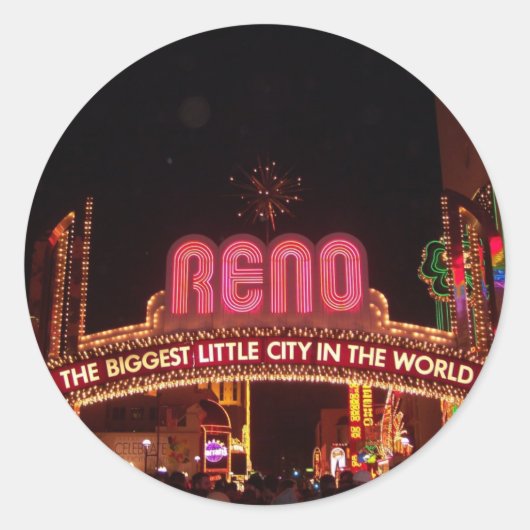 Reno Bord Ronde Sticker (Voorkant)
