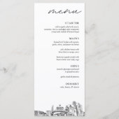 Reno bruiloft diner menu (Voorkant)