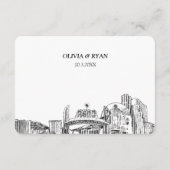 Reno bruiloft RSVP Maileropties Mailable Informatiekaartje (Achterkant)