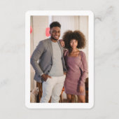 Reno Bruiloft RSVP QR Code Kleine Behuizing Kaart (Achterkant)