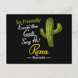 Reno Cactus Funny Retro Briefkaart