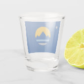 Reno City vlag Shot Glas (Achterkant)