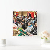 RENO CRIBBAGE CLOCK VIERKANTE KLOK (Huis)