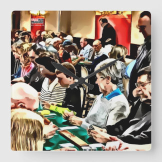 RENO CRIBBAGE CLOCK VIERKANTE KLOK