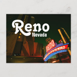 Reno Downtown Briefkaart - Whitney Peak