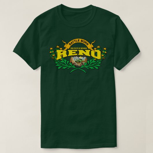 Reno gift State of Nevada T-shirt (Design voorkant)