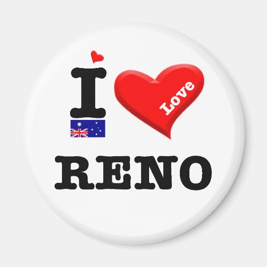RENO - I Love Magneet (Voorkant)