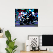 Reno Motorcycle Policeman Poster (Thuiskantoor)
