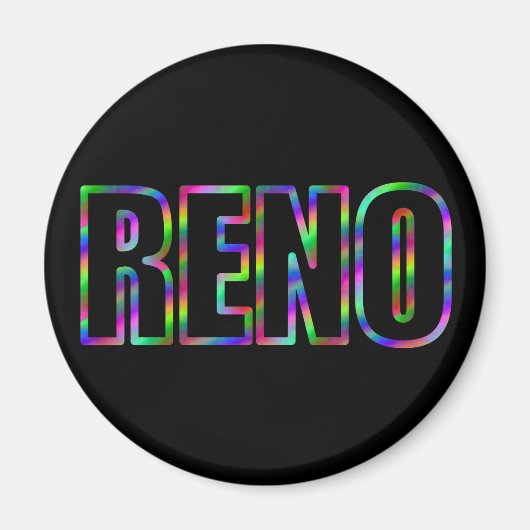 RENO Neon Magneet (Voorkant)