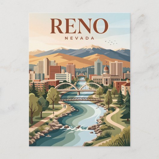 Reno Nevada Briefkaart (Voorkant)