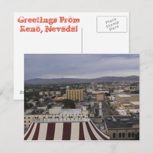 Reno, Nevada Briefkaart (Voorkant / Achterkant)
