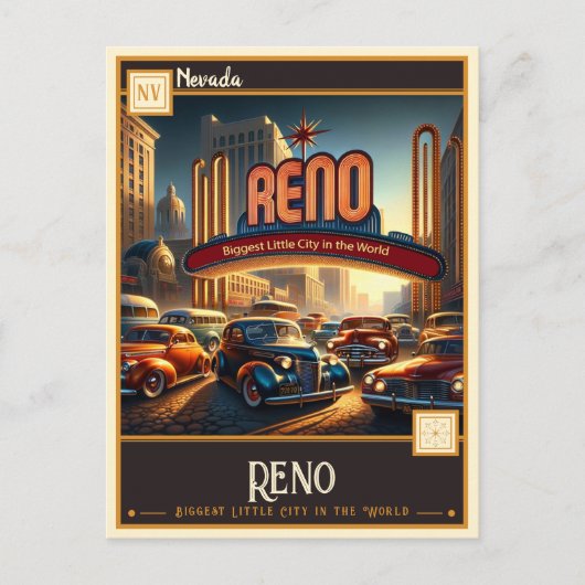 Reno, Nevada |  Briefkaart (Voorkant)