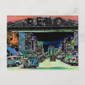 RENO NEVADA  COLORFUL WATERVERF ART. BRIEFKAART (Voorkant)