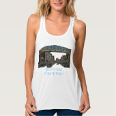 RENO NEVADA  COLORFUL WATERVERF ART neon Tanktop (Voorkant)