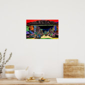 RENO NEVADA COLORFUL WATERVERF ART. POSTER (Keuken)