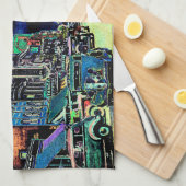 RENO NEVADA COLORFUL WATERVERF ART. THEEDOEK (Quarter Fold)