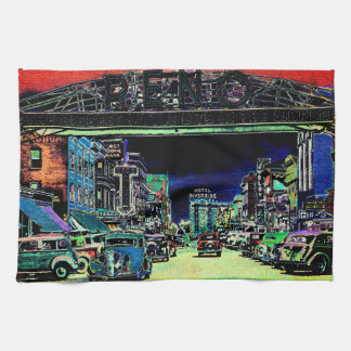 RENO NEVADA  COLORFUL WATERVERF ART. THEEDOEK