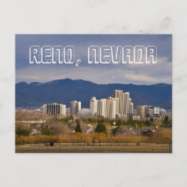 Reno Nevada Downtown Skyline Briefkaart