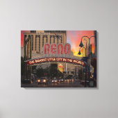 Reno, Nevada, Impressionisme Style Canvas Afdrukke (Voorkant)