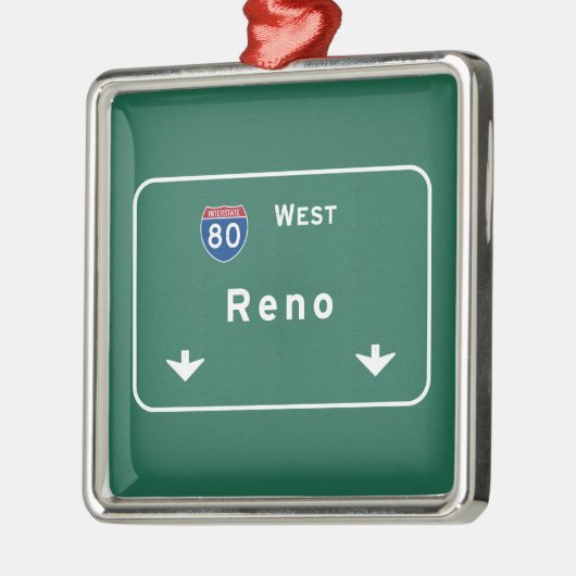 Reno Nevada nv Interstate Highway Freeway : Metalen Ornament (Links)