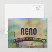 Reno Nevada Post Card Briefkaart (Voorkant / Achterkant)