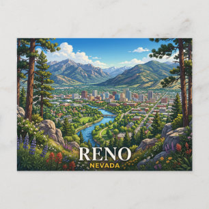 Reno Nevada Reizen Briefkaart