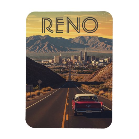 Reno Nevada Reizen Magneet (Verticaal)