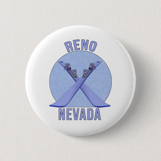 Reno, Nevada Ronde Button 5,7 Cm (Voorkant)