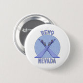 Reno, Nevada Ronde Button 5,7 Cm (Voorkant /achterkant)