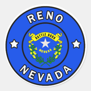 Reno Nevada Ronde Sticker