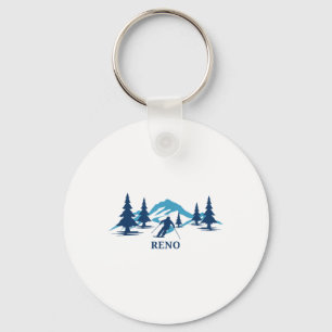 Reno Nevada Ski Resort Skiën Skier _1 Sleutelhanger