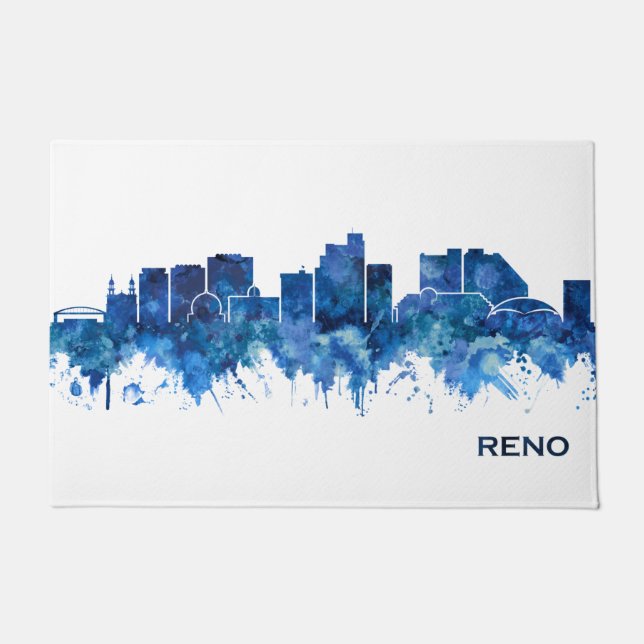 Reno Nevada Skyline Blue Deurmat (Voorkant)