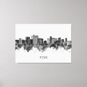 Reno Nevada Skyline BW Canvas Afdruk (Voorkant)