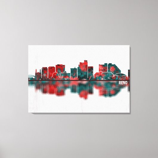 Reno Nevada Skyline Canvas Afdruk (Voorkant)