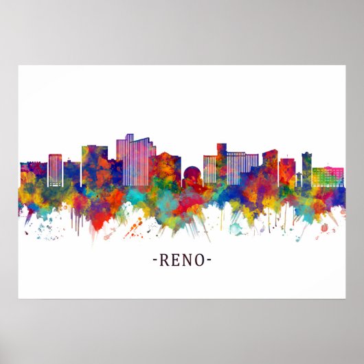 Reno Nevada Skyline Poster (Voorkant)
