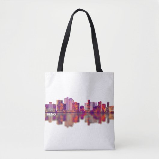 Reno Nevada Skyline Tote Bag (Voorkant)