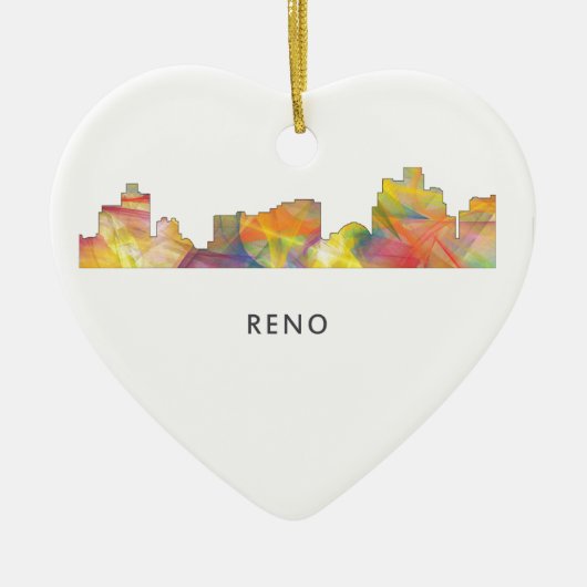 RENO, NEVADA SKYLINE WB1 - KERAMISCH ORNAMENT (Voorkant)