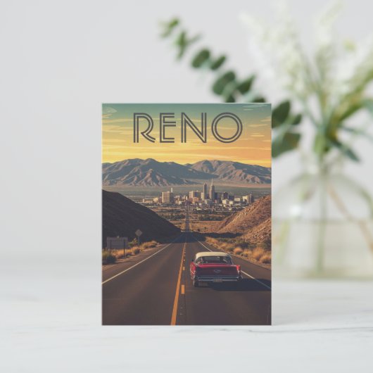 Reno Nevada Travel Briefkaart (Staand voorkant)