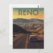 Reno Nevada Travel Briefkaart (Voorkant / Achterkant)