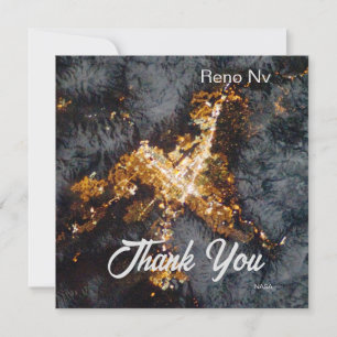 Reno NV bij Nacht, NASA ISS Ruimtefoto Kaart