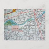 RENO, NV Map Briefkaart (Voorkant)