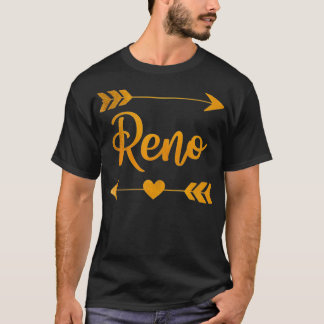RENO NV NEVADA Funny City Home Roots USA Women Gif T-shirt