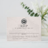 Reno Passport Wedding RSVP Kaartje (Staand voorkant)