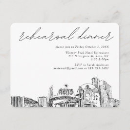 Reno repetitie diner bruiloft behuizing Kaart