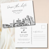 Reno Save the Date Briefkaart Elegante bruiloft