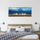 Reno Skyline Herfst en Sneeuwpano op Canvas (Insitu (Slaapkamer))