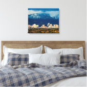 Reno Skyline Herfst en Sneeuwpano op Canvas Afdruk (Insitu (Slaapkamer))