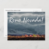Reno Skyline op het Briefkaart Night (Voorkant / Achterkant)
