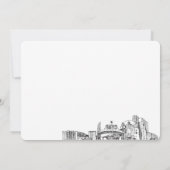 Reno skyline schets gepersonaliseerde moderne noti notitiekaartje (Achterkant)