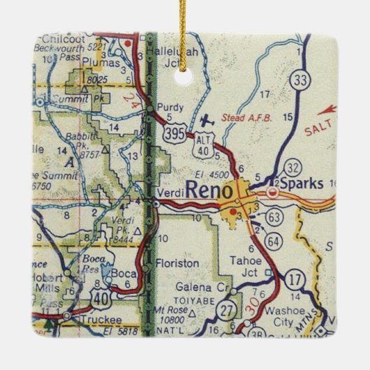 Reno Sparks Nevada Ornament (Achterkant)